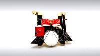 Drum Kit Pin - 5 piece Red Drumkit