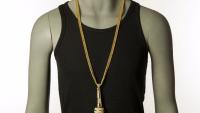 Microphone Necklace Hip Hop Crystal