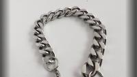 Mens Stainless Steel Lobster Claw Clasp Closure Curb Cuban Link Chain Bracelet