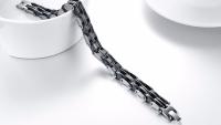 Mens Stainless Steel Link Chain Bracelet