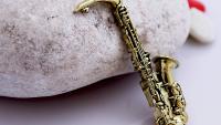 Saxophone Necklace Vintage Style