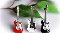 Fender Stratocaster Style Guitar Pin - 4 Colours