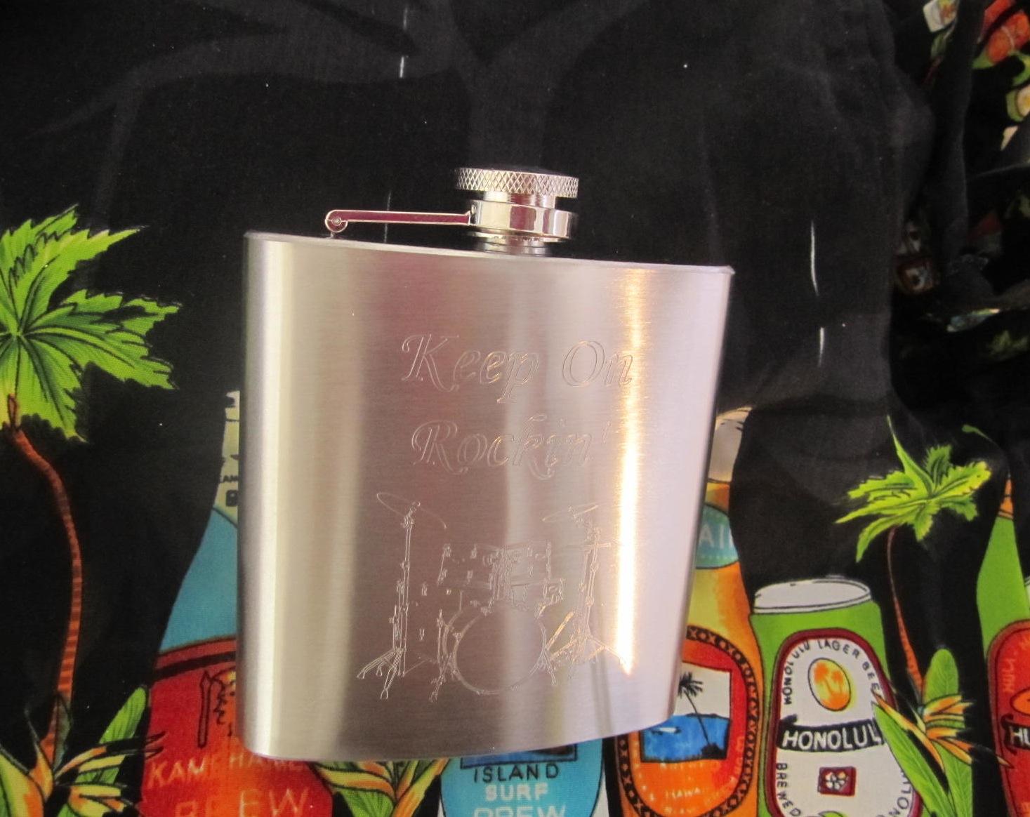 Hip Flasks With Musical Theme