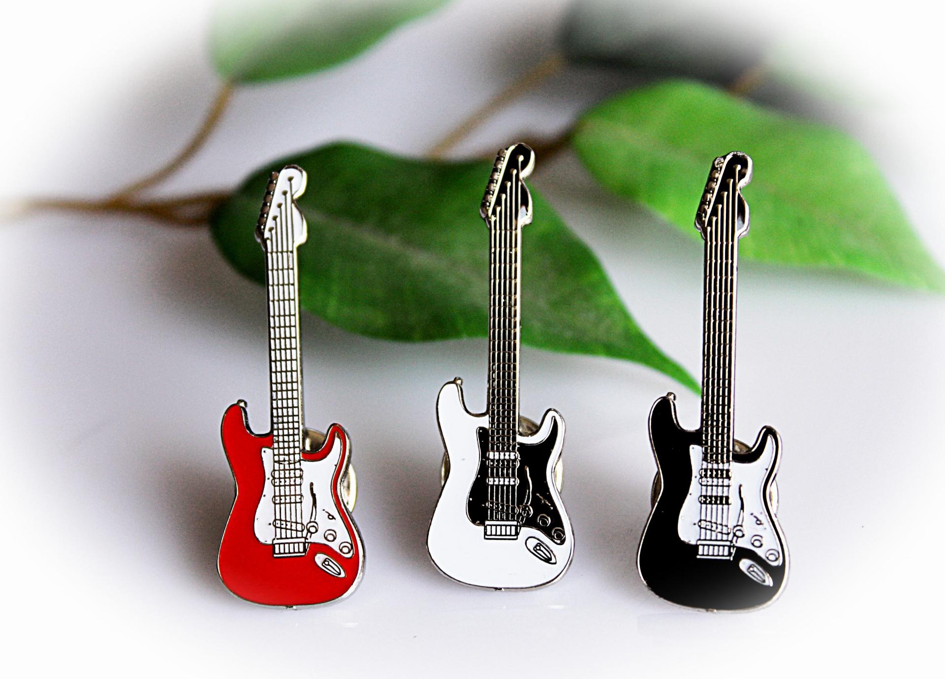 Fender Stratocaster Style Guitar Pin - 4 Colours