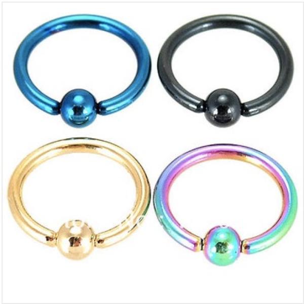 Titanium Stainless Steel Anodized BCR Rings 16G -10mm - Choice of Colours