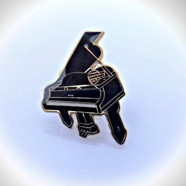 Grand Piano Pin Brooch
