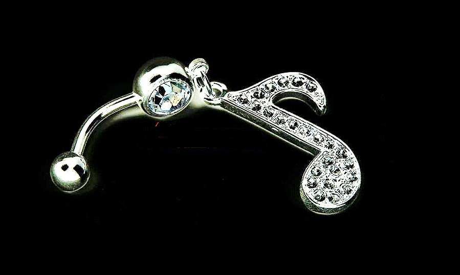 Music note belly button rings store