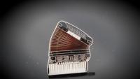 Accordion Musical Instrument Pin Badge