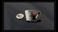 Accordion Musical Instrument Pin Badge