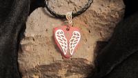 Guitar Pick Necklace with Angel Wings