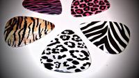 Animal Print Guitar Pick Selection