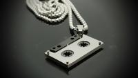 Audio Tape Stainless Steel Pendant Pendant On Chain