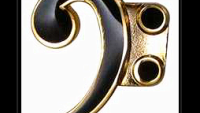 Bass Clef Pin Brooch