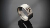 Bass and Treble Clef Stainless Steel Ring