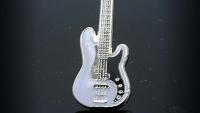 Bass Guitar Pin Badges In The Style Of Fender Precision - 3 Colours