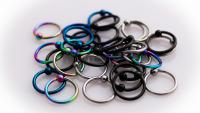 Titanium Stainless Steel Anodized BCR Rings 16G -10mm - Choice of Colours