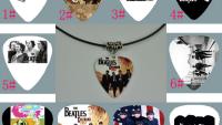 The Beatles Necklace. Guitar Pick Style