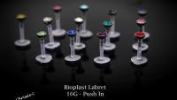 Crystal Bioplast Flexible Labret Crystal Colour Range