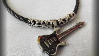 Black Guitar Pendant