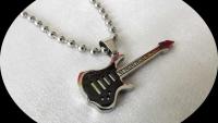 Black Guitar Pendant