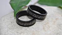 Music Ring - Romantic Black Stainless Steel Music band rings