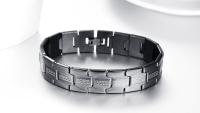 Black Stainless Steel Mens Bracelet