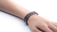 Black Stainless Steel Mens Bracelet