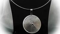 Bullseye Dome Circle Pendant