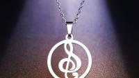 Music jewellery pendant from Chrissie C