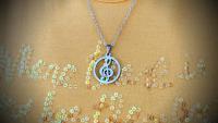 Music jewellery pendant from Chrissie C