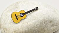 Classical Acoustic Guitar Pin Badge