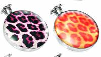 Leopard Print Stainless Steel Circle Pendants - Bring Out Your Wild Side!