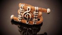 Treble Clef Adjustable Natural Cork Music Ring