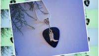 Cowboy Boot Necklace or Choker on Guitar Pick