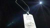 DJ Chrome Tag Pendant