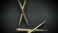 Drum Sticks Pin Badge - Jumbo 3D Style