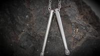 Drum Sticks Necklace - Stainless Steel