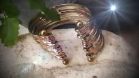 Ethnic Copper Twisted Cuff Bangle