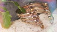 Ethnic Copper Twisted Cuff Bangle