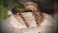 Ethnic Copper Twisted Cuff Bangle