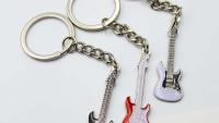 Mini Guitar Keychain Fender Stratocaster Style