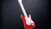 Fender Stratocaster Style Red Pin Badge - Standard Size & Super Size!