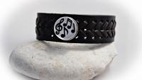 Leather Bracelet with Music Snap Buttons