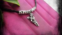 Flute Pendant - Stainless Steel Angel/Cupid Playing Flute