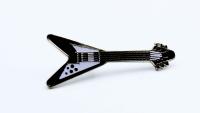 Gibson Flying V  Style Guitar  Pin Badge
