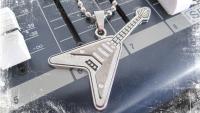 Guitar Pendant Flying V Style" funky tubes" style