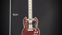 Gibson SG Style Guitar Pin Badge - Heritage Cherry Colour