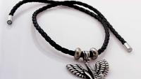 Guitar With Guardian Angel Wing Biker Music Pendant - Customise!