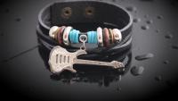 Guitar Bracelet in Leather