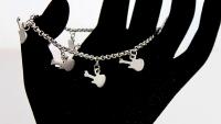 Guitar Charm Bracelet / Anklet In Stainless Steel